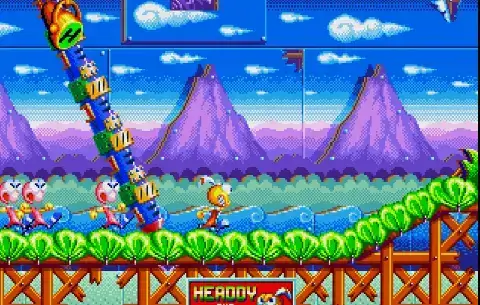 Dynamite Headdy is a platform video game