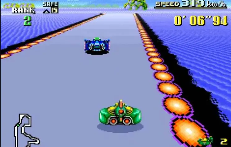 F-Zero is a futuristic racing video game